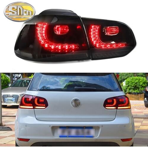 Car LED Taillight Tail Light For Volkswagen Golf 6 2009-2013 MK6 R20 Rear Fog Lamp + Brake Light + Reverse + Dynamic Turn Signal