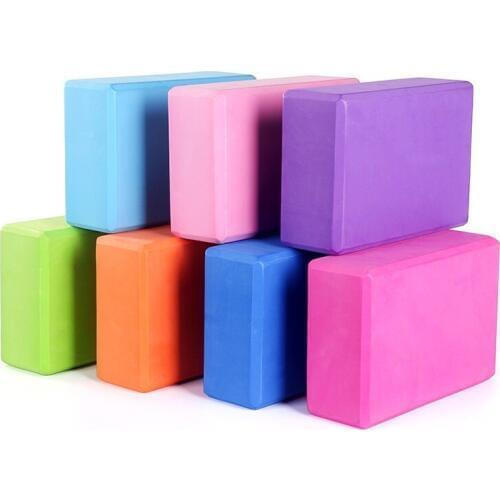 Environmental Protection EVA Yoga Blocks High Density Fitness Yoga Block Non Slip Yoga Brick Yoga Accessories Gym Tools 2PCs