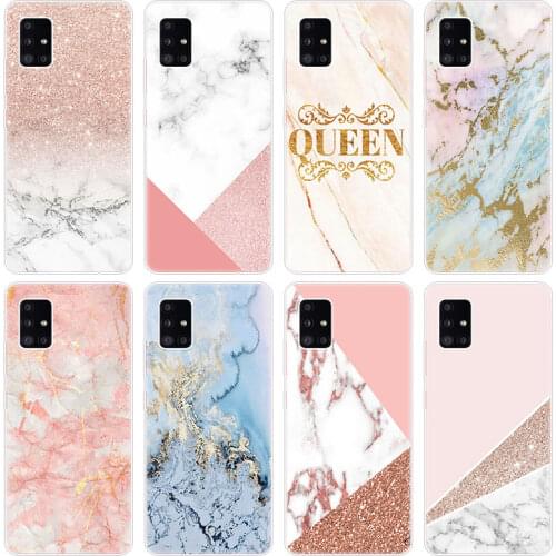 Chic Pink Marble Pretty Case for Samsung Galaxy A12 A02 A03S A21S A22 A32 A52 A72 A82 Quantum 2 S21 Plus FE Ultra M02S M12 Cover
