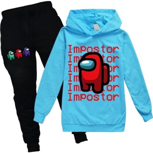 Among Us Clothes for Kids Christmas Costume Boys Girls Cotton Autumn Spring Sweatshirt Hoodies Tops Pants Pullover Tracksuit