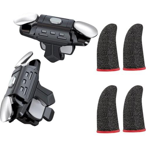 AS02 Handle Game Controller,Physical Keys Gaming Finger Sets for PUBG Joystick Metal Mobile Game Artifact