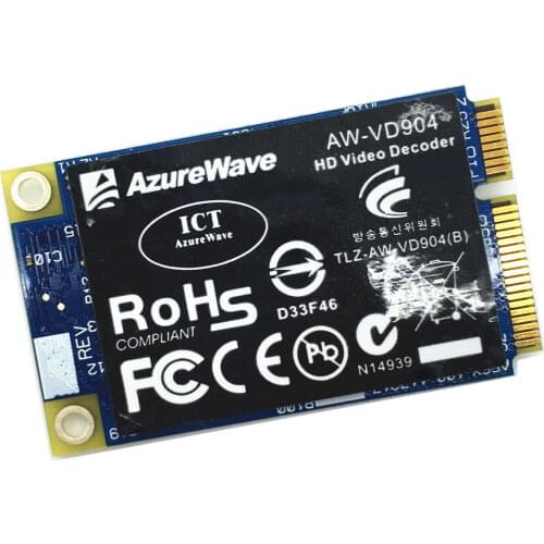 Wireless Adapter Card for Broadcom BCM70012 BCM970012 BCM70010 Crystal HD Video Decoder AW-VD904 AZUREWAVE Mini PCI-E Card