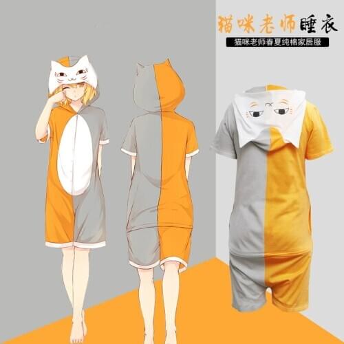 Anime Natsume Yujin-cho Cosplay Costume Madara Cosplay Costumes Natsumes Book Of Friends Halloween Clothes Jumpsuit Sleepwear