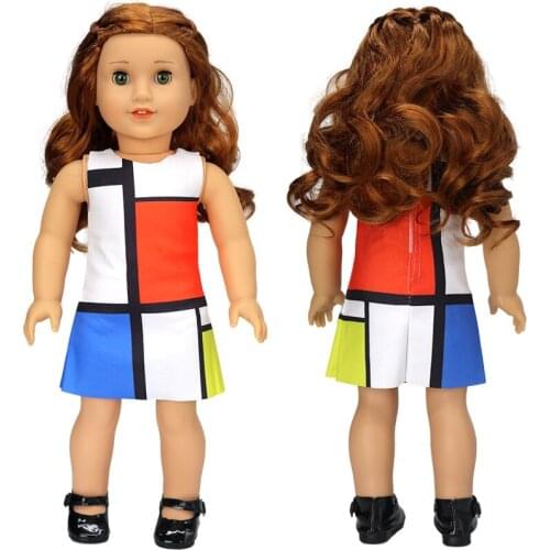 18 Inch American Og Girl Doll Fashion Dress 40Cm Baby Dolls Clothes Wears Kids Girl Birthday Gifts