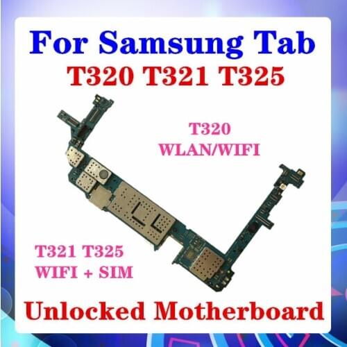 For Samsung Galaxy Tab Pro T320 T321 T325 Motherboard T321 T325 Support WIFI+SIM T320 WIFI/WLAN Version Board Android OS