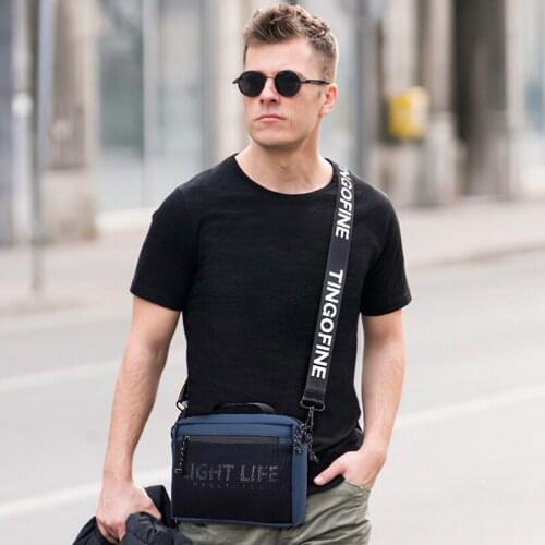 Males Crossbody Bag Casual Business Fashion Mens Messenger Bag Vintage Men Big Bag Zipper Shoulder Handbags Outdoor Chest