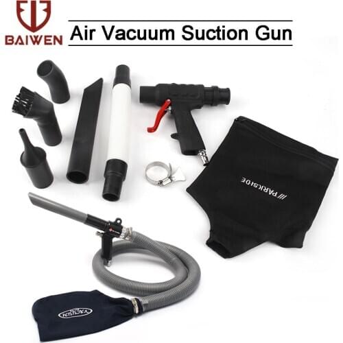1x Set Air Duster Compressor Kit Dual Function Air Vacuum Blow Suction Gun Pneumatic Vacuum Cleaner Tools