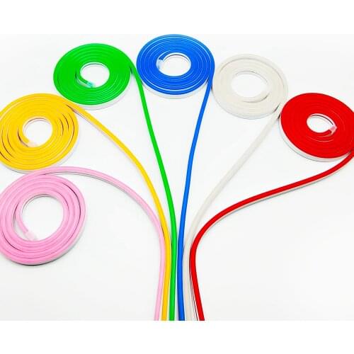 Neon Signs Flexible LED Tube SMD2835 120Leds/M 12V Waterproof IP65 Silicone Strip Light for Holiday Party