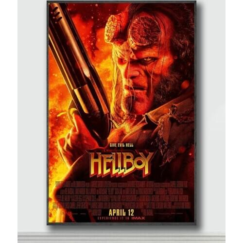 NJ094 Hellboy Movie 11 Silk Posters and Prints wall art Art Poster Home Decor