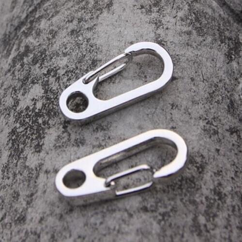 New 1pcs Mini Carabiners Spring Backpack Clasps Climbing Accessories EDC Keychain Camping Hooks Paracord Tactical Survival Tools
