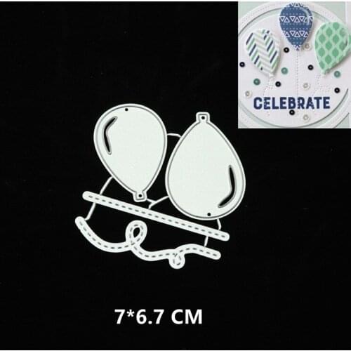 2021 New Balloon Cutting Dies DIY Scrapbooking Embossing Paper Photo Frame Stamps Crafts Template Mould Stencils