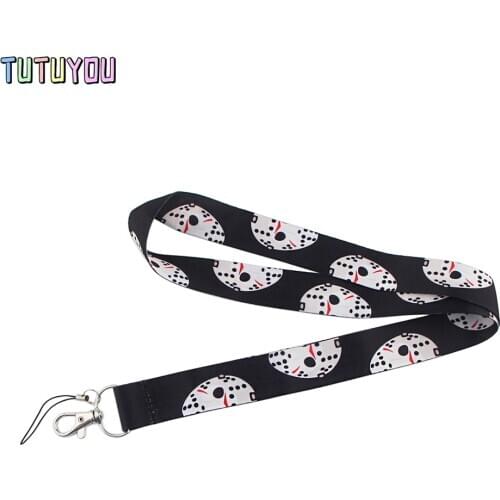 PC2598 Horror Movie Character Killer Lanyards ID Badge Holder ID Card Pass Mobile Phone Straps Badge Key Holder Keychain