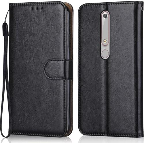 Folio Luxury Leather Case for On NOKIA 6.1 TA-1043, TA-1045, TA-1054, TA-1050, TA-1068 Wallet Stand Flip Case Phone Bag
