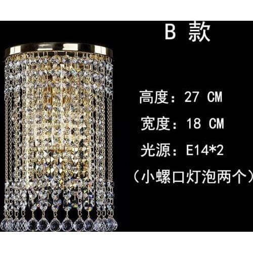 Led crystal wall lamp Wall lights luminaria home lighting living room modern WALL light lampshade for bathroom