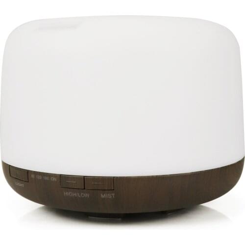 Ultrasonic Atomization 500ML Wood Grain Air Humidifier Aroma Diffuser Portable Air Purifier