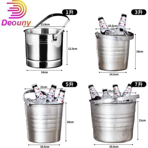 DEOUNY Champagne Beer Ice Bucket Wine Drink Cooler Ice Cube Bucket For Decor Cooling For A Mini Bar Bartender Tools Supplies