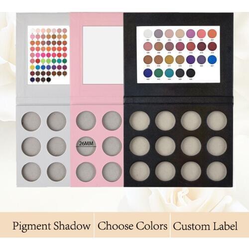Choose Colors Pigment Matte Shimmer Glitter Nude Eyeshadow Palette Long lasting Makeup Powder Kit Multiple Options Custom label