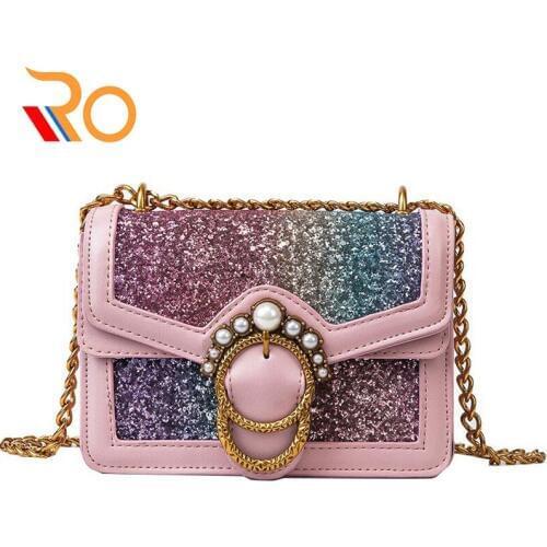 New Women Luxury Handbags Diamond Brand Girl Chains Shoulder Bag Diamond Lattice Designer Ladies SAC A Main Candy Clucth Bolsas