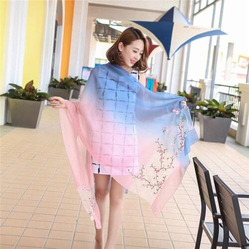 Brand 2021 Women wool Scarf Silk Scarves for Lady Pashmina Foulard Female Bandana Hijabs Scarfs Neck Shawls Wraps New Style