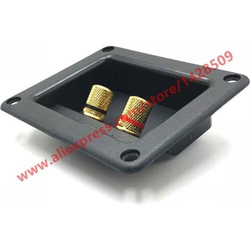 1pc ABS WP2-16 306 High Quality Red and Black Wiring Terminal Connector 2 Positions Square Junction Box Audio Speaker Fittings