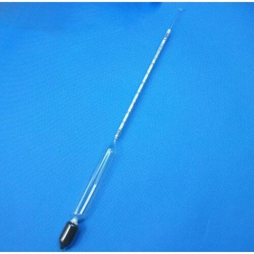 2PCS/lot 1.0-1.1/m3 glass Densitometers chemical laboratory glass liquid hydrometer densimeter Density Meter