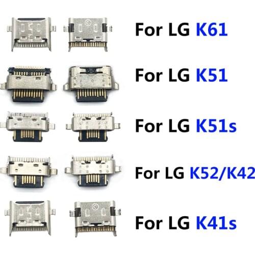 2Pcs USB Charging Connector Jack Charger Port Socket Power For LG K9 K11 K10 K4 2017 K10 2016 K50 K50S type-C