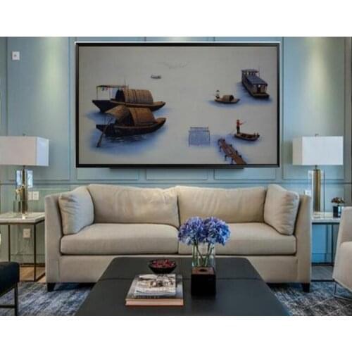 Abstract Oil Painting on Canvas knife Vietnam Landscape Art Painting Hand painted Wall Pictures For Living Room Decor Paintings