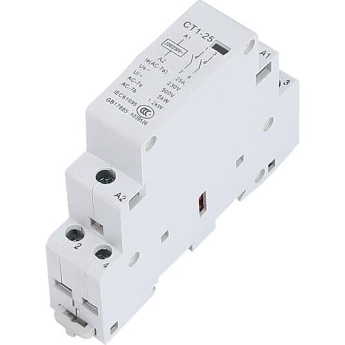 Din rail CT 2P 16A 220V/230V 50/60HZ Household ac contactor 2NO/2NC/NO+NC