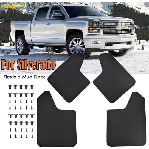 For Chevrolet Chevy Silverado 1500 1500HD 4500HD 5500HD 6500HD HD SS Mud Flaps Mudflaps Splash Guards Mudguards Fender Flares