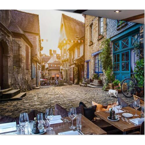 Wallpapers Youman Custom 3d Murals Wallpapers City Building Landscape Background Sofa Bedroom Leisure bar coffee shop Wallpaper