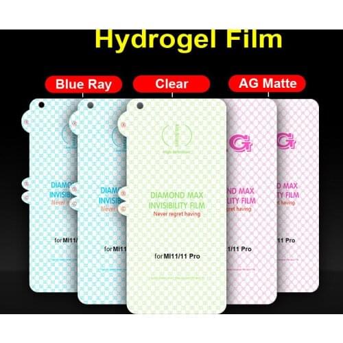 100PCS Diamond Max Film For xiaomi 11 pro/ redmi note 10pro/note 8T/note 9 pro/poco F3 Hydrogel Film Screen Protector