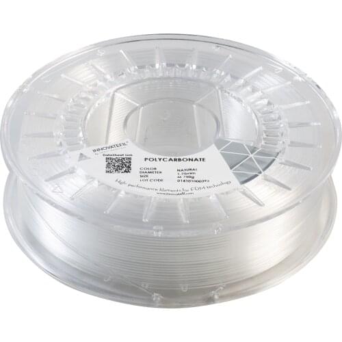INNOVATEFIL POLYCARBONATE, 1.75mm, NATURAL, 750g Smart Materials 3D printing filament