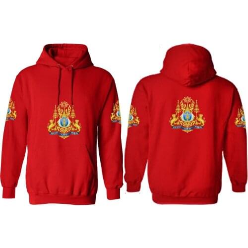 CAMBODIA male pullover custom name number khm country sweatshirt nation flag kh khmer Cambodian kingdom print photo boy clothes