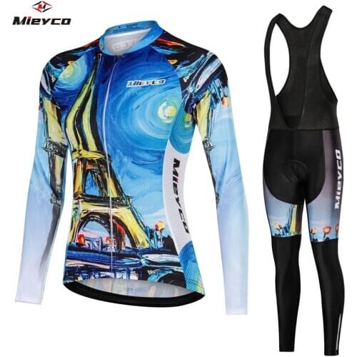 Long Sleeve Cycling Jersey Set 2020 Women Team Pro Biking Racing Bicycle Clothing Ciclismo Ropa Ciclismo MTB Bib Cycling Pants