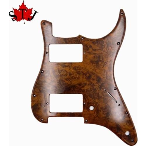 Beautiful birds eye maple wood STRAT GUITAR Pickguard HH