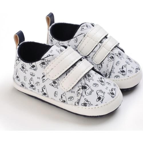 2021 Brand New Newborn Baby Boy Girl Soft Sole Crib Shoes Casual Shoes Anti-slip Sneaker PU Breathable Solid First Walkers 0-18M