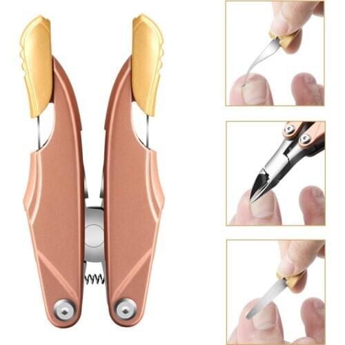 Multifunction Stainless Steel Tweezer Clipper Dead Skin Remover Skin Scissor Nail Cuticle Nipper Clipper Cutter Finger Care Tool
