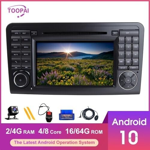 TOOPAI Android 10 For Mercedes Benz GL ML CLASS W164 X164 GL320 Auto Radio Stereo Navigation GPS Multimedia Player Head Unit New