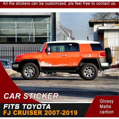 Car Sticker Mud Styling Car Body Sticker Side Door Graphic Vinyl Decal Custom Fit For Toyota FJ CRUISER 2007-2016 2017 2018 2019