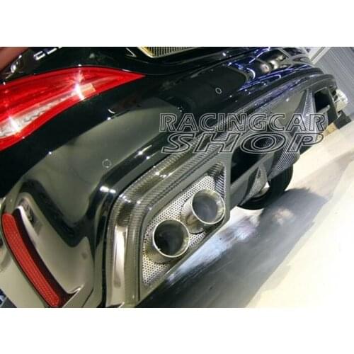 Home / For MERCEDES BENZ / W117 CLA / Real Carbon Fiber Rear Diffuser Lip Apron Fit For Benz W117 C117 CLA AMG SPORT BUMPER 2014