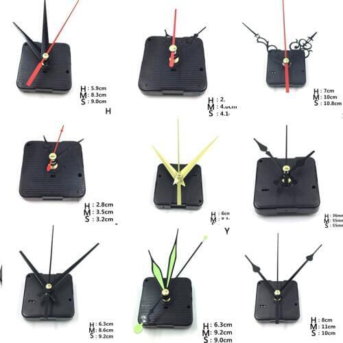 1 Set Hanging DIY Quartz Watch Silent Wall Clock Movement Quartz Repair Movement Clock Mechanism Parts With Needles