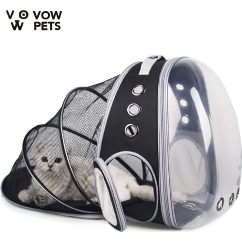 High Quality Astronaut Portable Cat Travel Bag Breathable Space Capsule Expendable Transparent Carrier Pet Backpack For Cat Dog