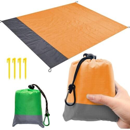 Portable Waterproof Quick Drying Outdoor Beach Mat Park Foldable Picnic Pad Lightweight hiking camping back-yard Accessories new