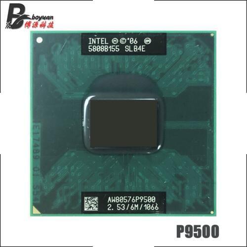 Intel Core 2 Duo Mobile P9500 SLB4E SLGE8 2.5 GHz Dual-Core Dual-Thread CPU Processor 6M 25W Socket P