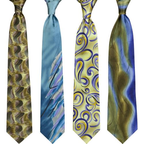 Colorful Wide Vintage 100% Silk Printing Mens Neckties Ties 10CM Floral Abstract Geometrical Paisley Printed Handmade Brand New