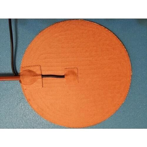 Rotondo 300mm 12 v 270 w silicone riscaldatore letto per stampante kossel pro 3d installare wih 100k termistore 3m nastro