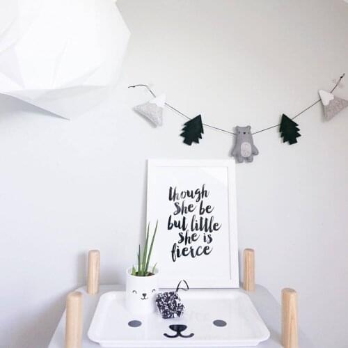 Wool Felt Cloud Garland Fabric Art String Wall Hanging Decoration Baby Kids Room Nursery Drop Ornament Nordic Style Home Decor