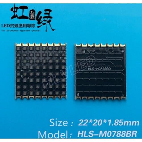 LED Dot Matrix SMD dot matrix high temperature resistant 8*16 dot matrix ultra-thin LED dot matrix