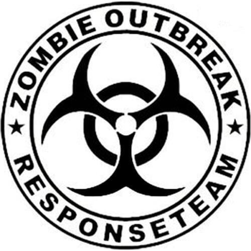 3 Size ZOMBIE OUTBREAK Reflective Umbrella Body Refuel Classic Film Rear Side Door Stickers Car Stickers CT-395