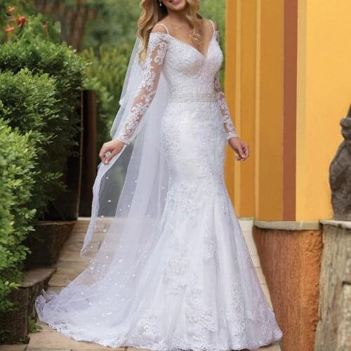 TCUOOBYD Mermaid Silhouette Wedding Dresses